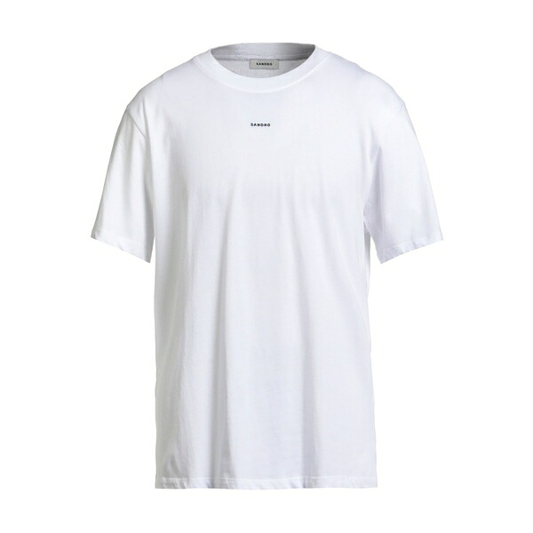 【送料無料】 サンドロ メンズ Tシャツ トップス T-shirts White｜asty