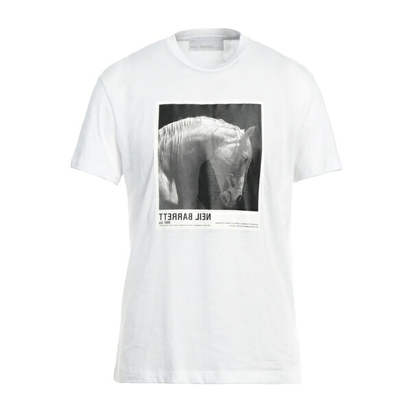 【送料無料】 ニールバレット メンズ Tシャツ トップス T-shirts White