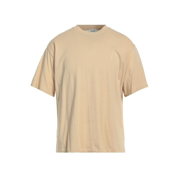 【送料無料】 サンドロ メンズ Tシャツ トップス T-shirts Beige