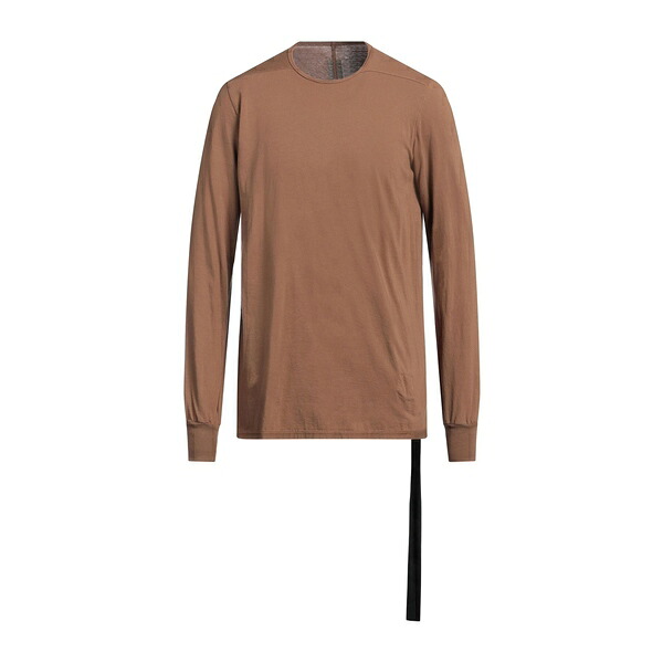 【送料無料】 リックオウエンス メンズ Tシャツ トップス T-shirts Brown