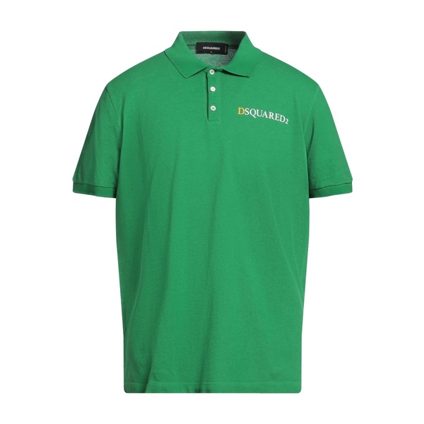 【送料無料】 ディースクエアード メンズ Tシャツ トップス Polo shirts Green