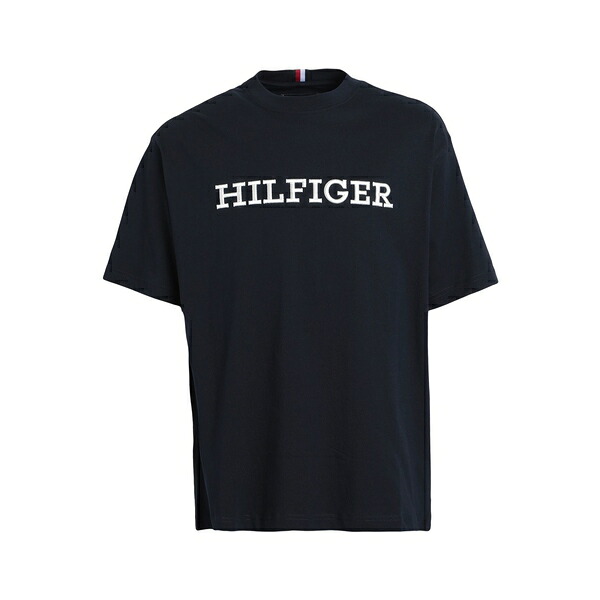 【貨物輸送無料】 トミー ヒルフィガー メンズ プルオーバー トップス T-shirts Blue
