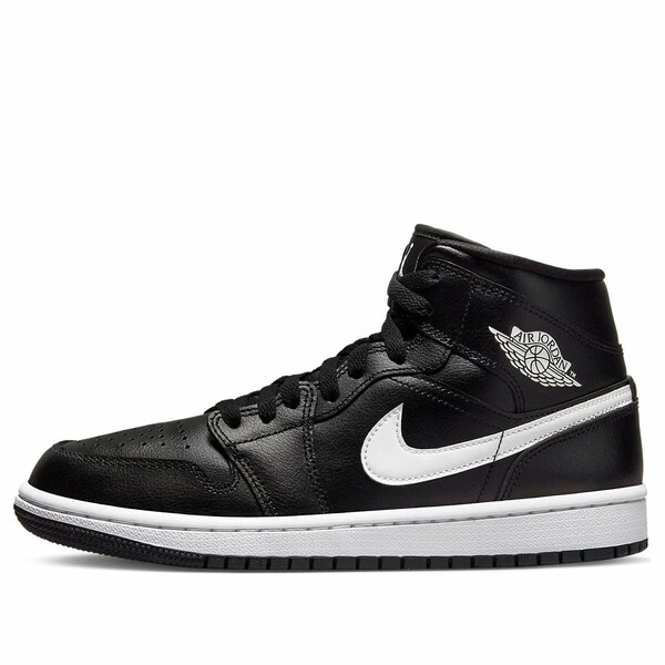 Jordan ジョーダン レディース スニーカー  【(WMNS) Air Jordan 1 Mid \u0027Black White\u0027 DV0991-001】  大いさ US_6.5(23.5珊) 靴-レディース靴-スニーカー