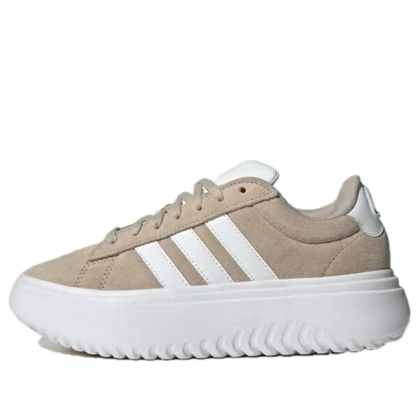 adidas アディダス レディース スニーカー  【(WMNS) adidas Grand Court Platform \u0027Beige White\u0027 IH2408】  大きさ US_7(24.0糎)