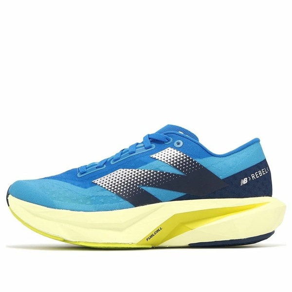 New Balance ニューバランス レディース スニーカー  【(WMNS) New Balance FuelCell Rebel v4 pice Blue Limelight WFCXLB4】  サイズ US_7(24.0cm)