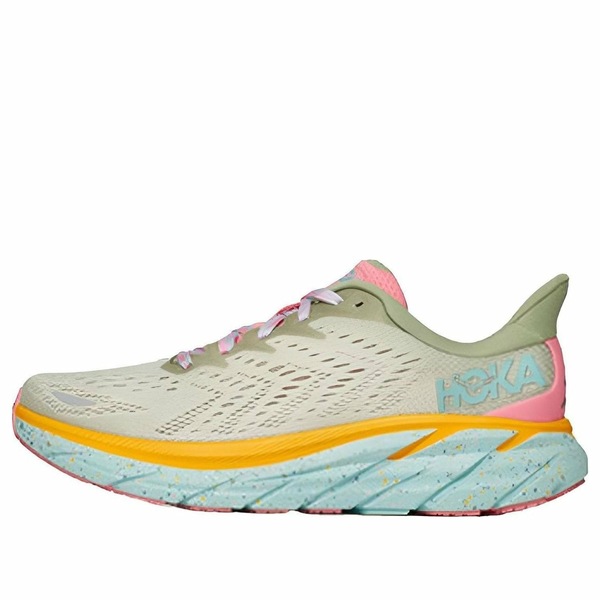 HOKA ONE ONE ホカオネオネ レディース スニーカー  【(WMNS) HOKA ONE ONE x FP Movement Clifton 8 \u0027Matcha Orange\u0027 1134730-SGRT】  大きさ US_7(24.0糎)