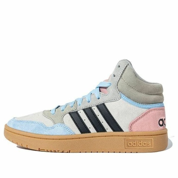 adidas アディダス レディース スニーカー  【(WMNS) adidas Hoops 3.0 Mid Clear Brown Sky Blue HP3105】  サイズ US_7.5(24.5cm)