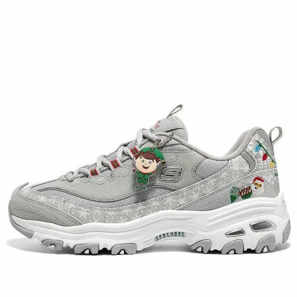 Skechers スケッチャーズ レディース スニーカー  【(WMNS) Skechers D\u0027Lites 1.0 \u0027Christmas Edition - Grey Multicolor\u0027 150037-GYMT】  大きさ US_9(26.0糎)
