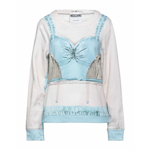 【送料無料】 モスキーノ レディース パーカー・スウェットシャツ アウター Sweatshirts Azure