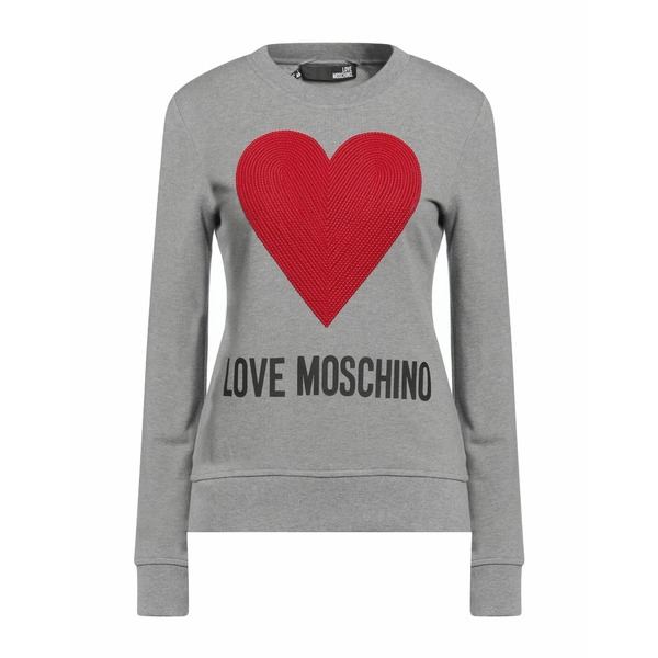 【送料無料】 モスキーノ レディース パーカー・スウェットシャツ アウター Sweatshirts Grey