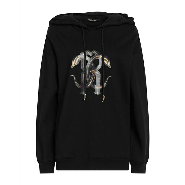 【送料無料】 ロベルトカヴァリ レディース パーカー・スウェットシャツ アウター Sweatshirts Black