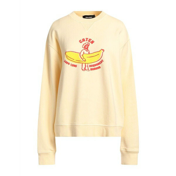 【送料無料】 ディースクエアード レディース パーカー・スウェットシャツ アウター Sweatshirts Yellow