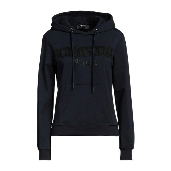 【送料無料】 エルマンノ シェルヴィーノ レディース パーカー・スウェットシャツ アウター Sweatshirts Blue