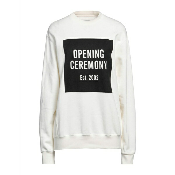 【送料無料】 オープニングセレモニー レディース パーカー・スウェットシャツ アウター Sweatshirts White