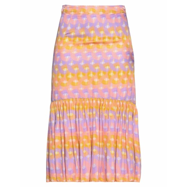 【送料無料】 サンドロ レディース スカート ボトムス Midi skirts Orange|asty