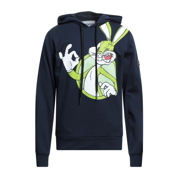 【送料無料】 アイスバーグ メンズ パーカー・スウェットシャツ アウター Sweatshirts Blue