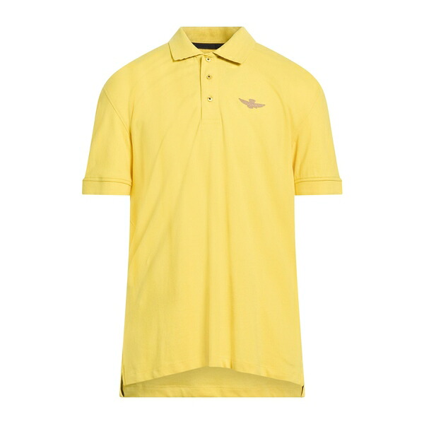 【貨物輸送無料】 アエロナウティカ ミリターレ メンズ プルオーバー トップス Polo shirts Yellow