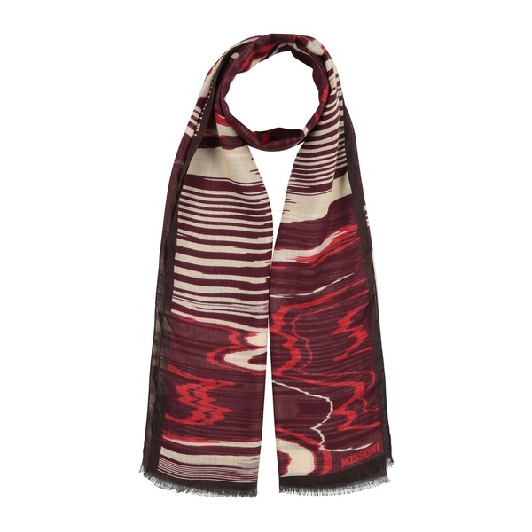 【貨物輸送無料】 ミッソーニ メンズ えり巻き・袈裟・えり巻き 付属物 Scarves Red