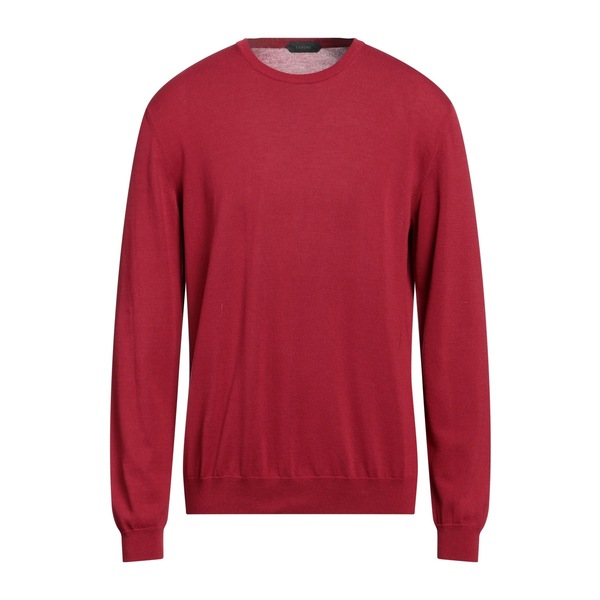 【貨物輸送無料】 ザノーネ メンズ 編み物\u0026プルオーバー アウター Sweaters Red