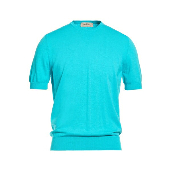 【貨物輸送無料】 グランサッソ メンズ 編み物\u0026プルオーバー アウター Sweaters Azure