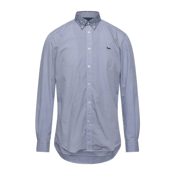 【貨物輸送無料】 ハーモント \u0026 知恵袋 メンズ プルオーバー トップス Shirts Blue