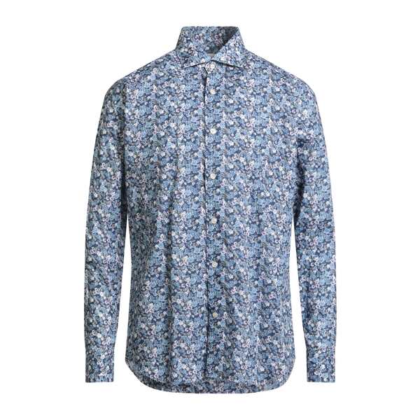 【送料無料】 グリエルミノッティ メンズ シャツ トップス Shirts Blue｜asty