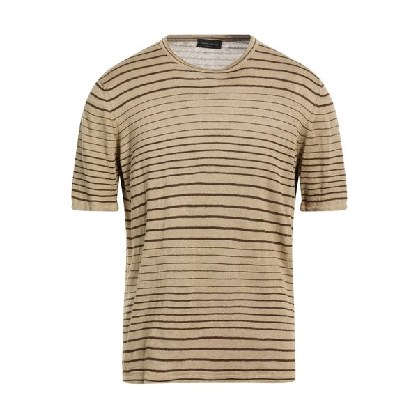 【貨物輸送無料】 ロベルトコリーナ メンズ 編み物\u0026プルオーバー アウター Sweaters Beige