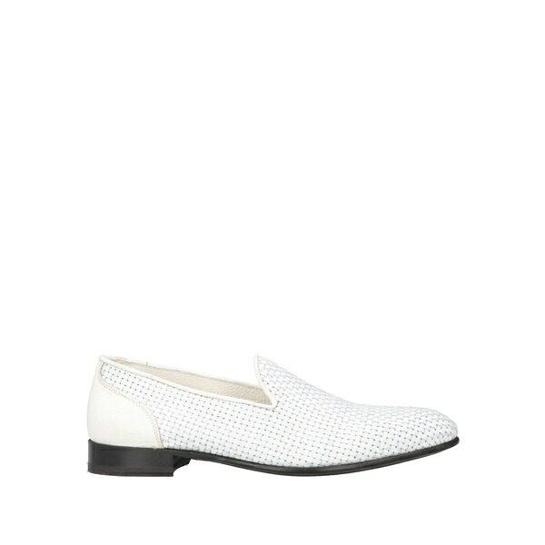 【送料無料】 カルピエーレ メンズ スリッポン・ローファー シューズ Loafers White｜asty