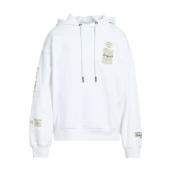 【貨物輸送無料】 アイスバーグレタス メンズ パーカー・スウェットシャツ アウター Sweatshirts White メンズファッション-パーカー