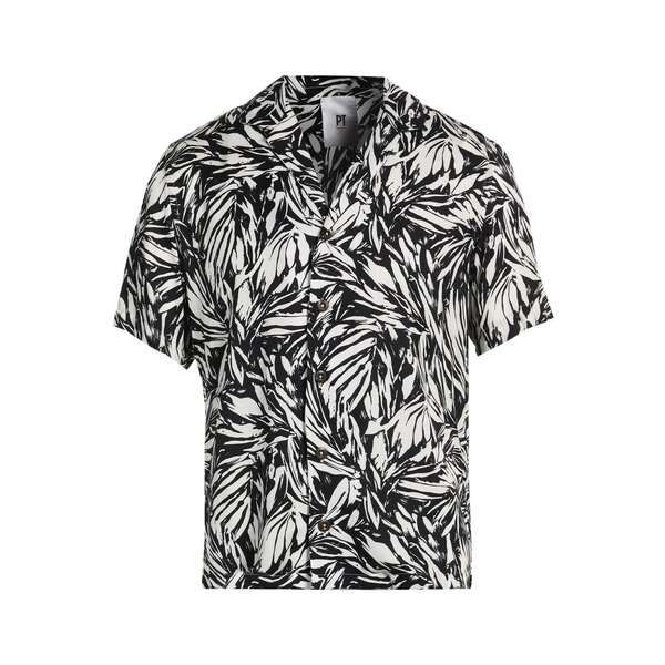 【貨物輸送無料】 PTトリノ メンズ プルオーバー トップス Shirts Black