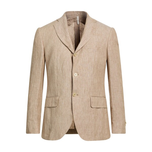 【送料無料】 １２０％リノ メンズ ジャケット＆ブルゾン アウター Blazers Beige｜asty