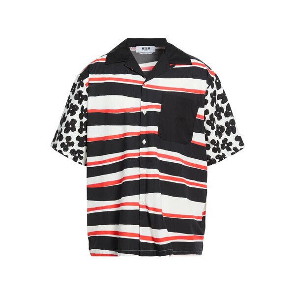 【送料無料】 エムエスジイエム メンズ シャツ トップス Shirts Black|asty