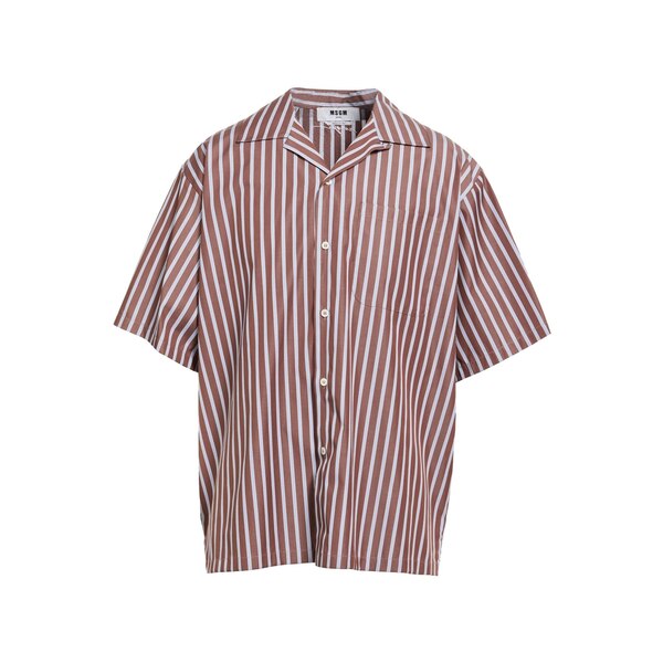 【送料無料】 エムエスジイエム メンズ シャツ トップス Shirts Brown