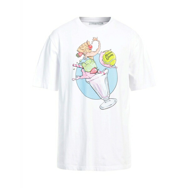 【送料無料】 メゾン キツネ メンズ Tシャツ トップス T-shirts White