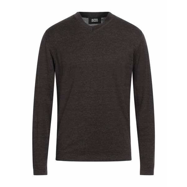 【送料無料】 アルファス テューディオ メンズ ニット&セーター アウター Sweaters Brown