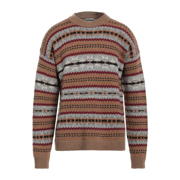 【貨物輸送無料】 毛糸 分限者 メンズ 編み物\u0026プルオーバー アウター Sweaters Beige