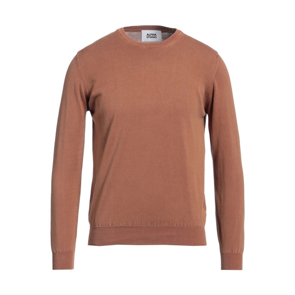 【貨物輸送無料】 アルファス テューディオ メンズ 編み物\u0026スウェーター アウター Sweaters Brown