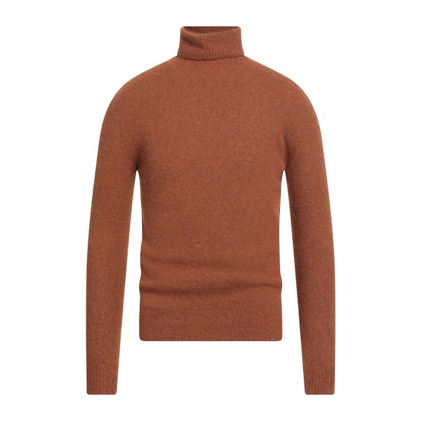 【貨物輸送無料】 アルファス テューディオ メンズ 編み物\u0026スウェーター アウター Turtlenecks Brown トップス-メンズファッション