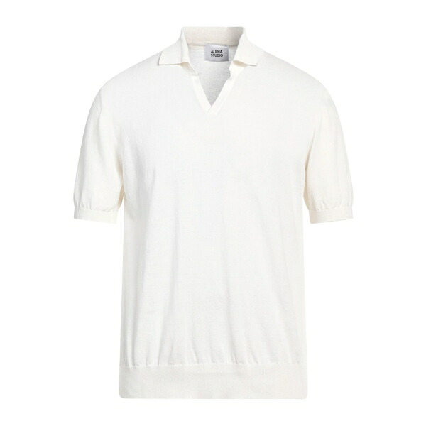 【貨物輸送無料】 アルファス テューディオ メンズ 編み物\u0026プルオーバー アウター Sweaters White
