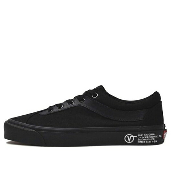 Vans バンズ メンズ スニーカー 滑るゲーム盤 【Vans Bold ニッケル Solid Color Minimalistic Low Tops Casual Skateboarding Shoes Unisex Black VN0A3WLPVX6】  大きさ US_5.5(23.5珊)