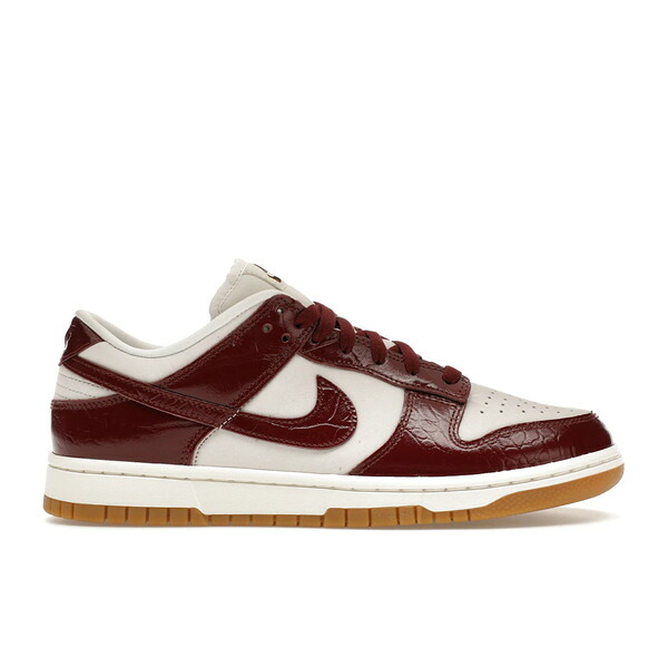 Nike ナイキ レディース スニーカー  【Nike Dunk Low LX Dark Team Red Croc (Women\u0027s)】  大きさ US_W_16.5 Phantom/Sail/Gum Light Brown/Dark Team Red