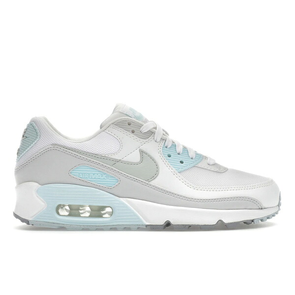 Nike ナイキ レディース スニーカー 【Nike Air Max 90 White Glacier Blue (Women's)】 サイズ US_7(24.0cm) White/Glacier Blue/Wolf Grey/Light Silver|asty