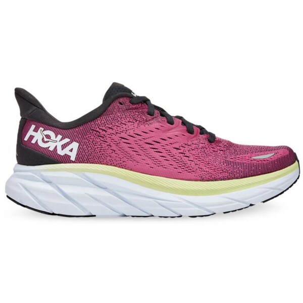 Hoka One One ホカオネオネ レディース スニーカー 【Hoka One One Clifton 8 Ibis Rose Pink Green (Women's)】 サイズ US_7(24.0cm) Blue Graphite/Ibis Rose|asty