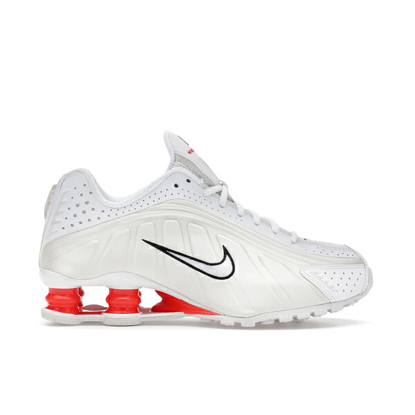 Nike ナイキ レディース スニーカー  【Nike Shox R4 White Phantom Picante Red (Women\u0027s)】  大きさ US_6(23.0糎) White/Phantom/Picante Red/White