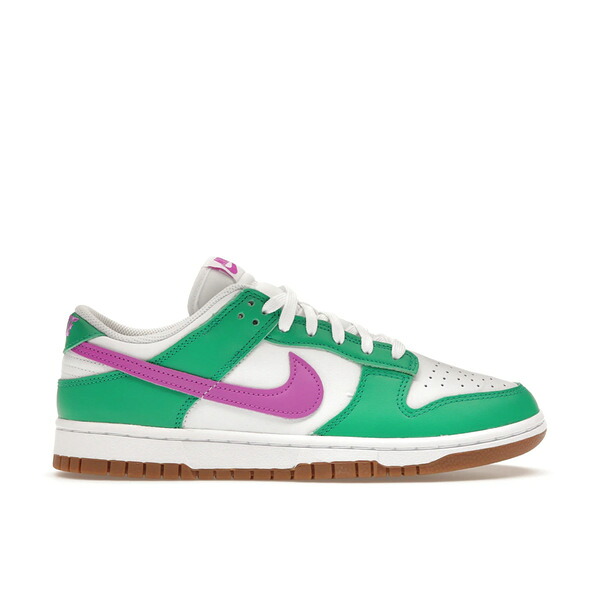 Nike ナイキ レディース スニーカー  【Nike Dunk Low White Stadium Green Fuchsia (Women\u0027s)】  大きさ US_7(24.0糎) White/Stadium Green-Fuchsia-Gum Light Brown