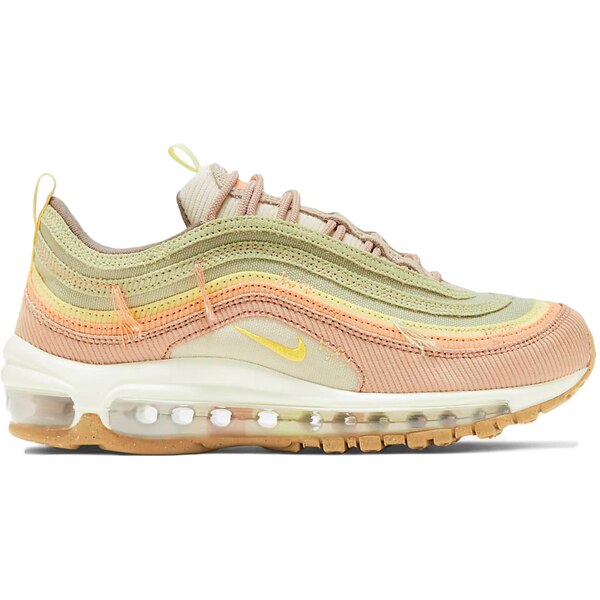 Nike ナイキ レディース スニーカー 【Nike Air Max 97 Corduroy Olive Aura (Women's)】 サイズ US_5.5(22.5cm) Olive Aura/Citron Tint/Lime Green｜asty