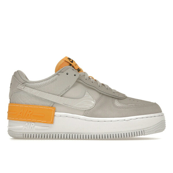 Nike ナイキ レディース スニーカー 【Nike Air Force 1 Low Shadow Vast Grey Laser Orange (Women's)】 サイズ US_7(24.0cm) Vast Grey/Laser Orange-White-Vast Grey|asty