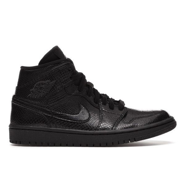Jordan ジョーダン レディース スニーカー 【Jordan 1 Mid Black Snakeskin (Women's)】 サイズ US_9(26.0cm) Black/White/Black|asty