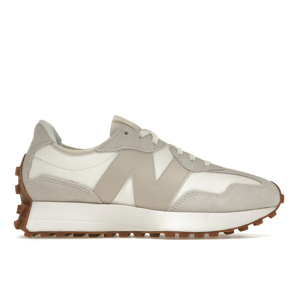 New Balance ニューバランス レディース スニーカー 【New Balance 327 Beige White Gum Pink (Women's)】 サイズ US_7(24.0cm) Beige White/Gum/Pink|asty