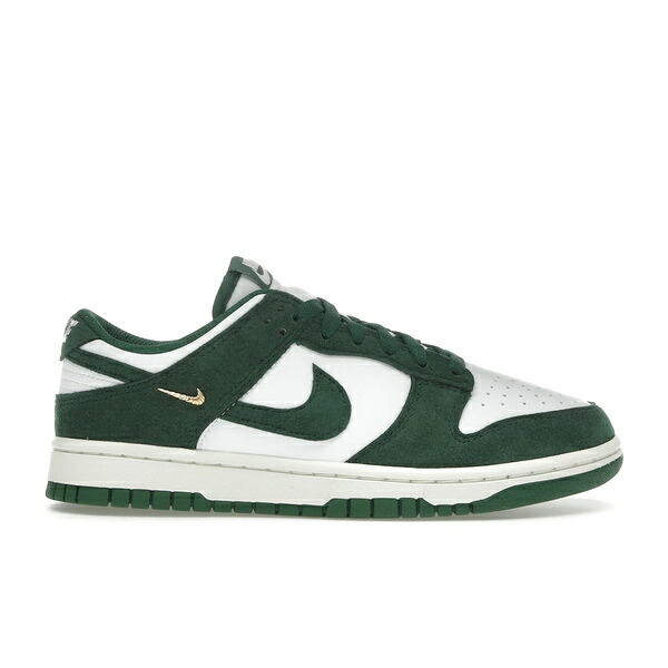 Nike ナイキ レディース スニーカー  【Nike Dunk Low Gorge Green Gold Mini Swoosh (Women\u0027s)】  大きさ US_5(22.0糎) Summit White/Gorge Green/Sail/Metallic Gold